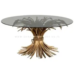 Coffee Table Tembaga dan Kuningan
